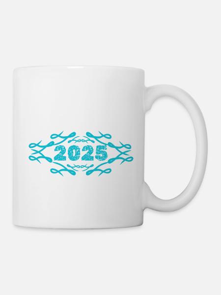 Geschenkidee 2025 - Tasse - Weiß