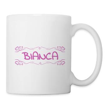 Bianca als Name - Tasse - Weiß - Rechts