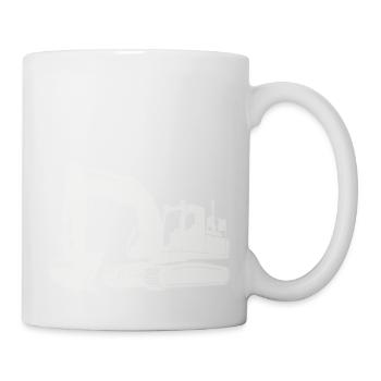 Bagger - Tasse - Weiß - Rechts