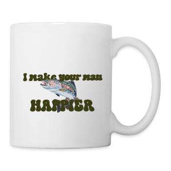 La truite Pick me - Mug blanc - blanc - Droite