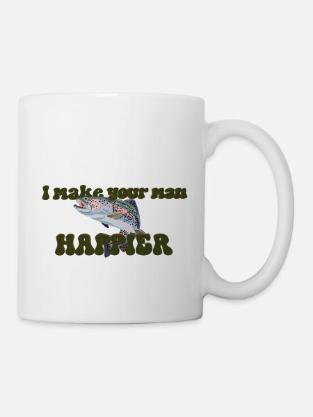 Pflücke mir Forellen - Tasse - Weiß