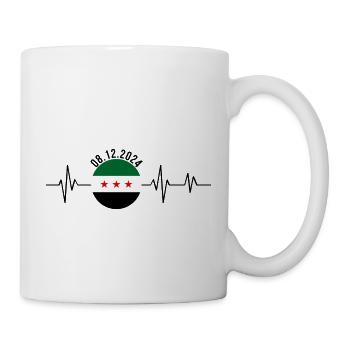 Battement de cœur Syrie - Mug blanc - blanc - Droite