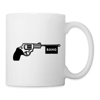 bang gun - Mug - white - Right