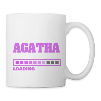 Agatha als Baby - Tasse - Weiß - Rechts