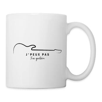J peux pas J ai guitare - Mug blanc - blanc - Droite
