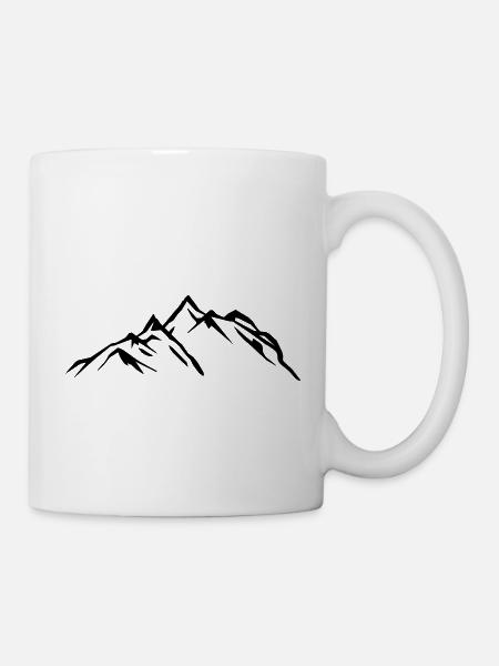Montagnes Montagnes 2 - Mug blanc - blanc