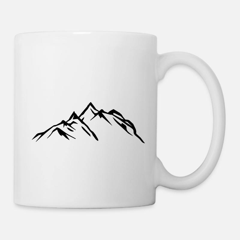Montagnes Montagnes 2 - Mug blanc - blanc