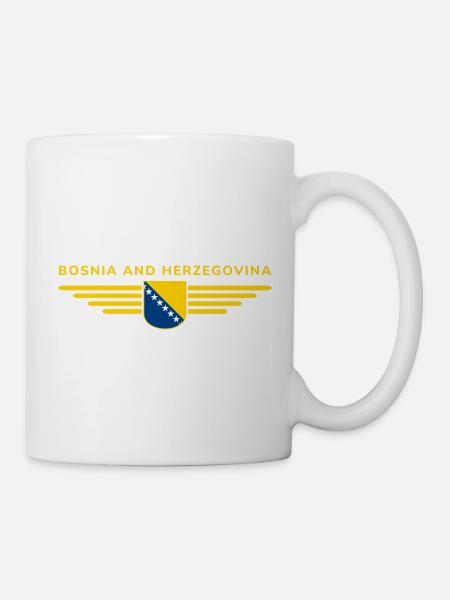Bosnien & Herzegowina T-Shirt - Tasse - Weiß