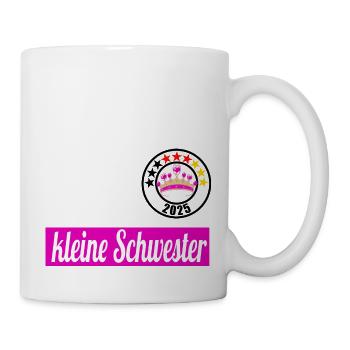 kleine Schwester 2025 - Tasse - Weiß - Rechts