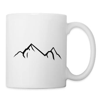 berge - Tasse - Weiß - Rechts