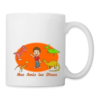 My friends the Dinos - Mug - white - Right