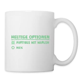 Vorname marlon - Tasse - Weiß - Rechts
