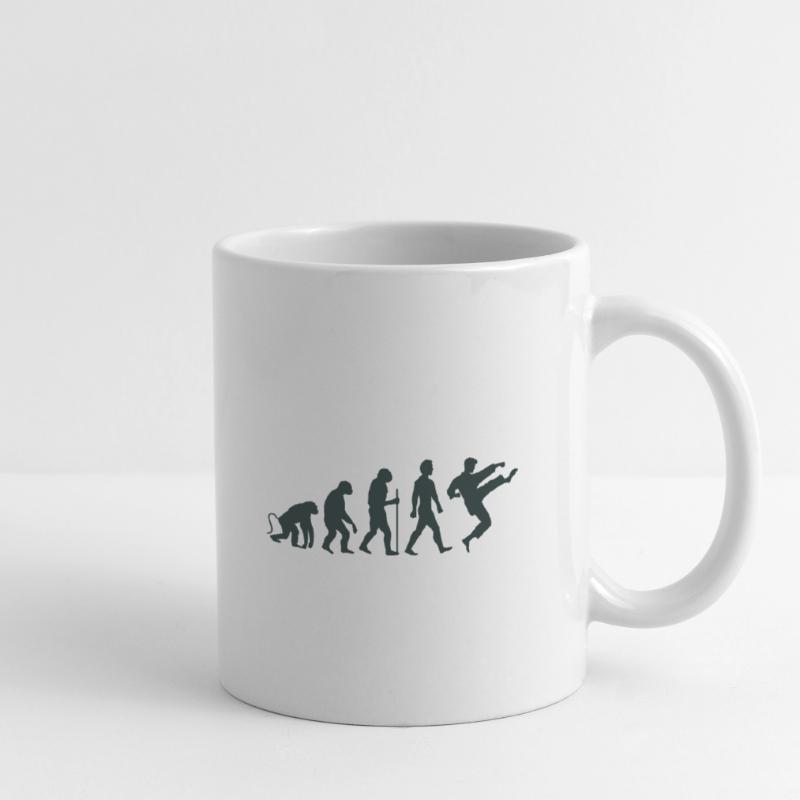 Karaté Évolution Mug blanc