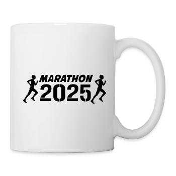Marathon 2025 Femmes - Mug blanc - blanc - Droite