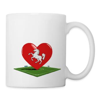 Twente liebt Fußball - Tasse - Weiß - Rechts