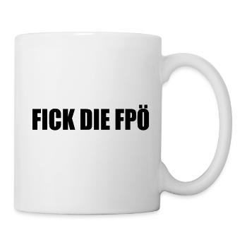 Fuck le fpö - Mug blanc - blanc - Droite