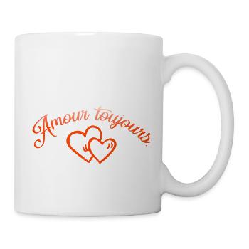 VALENTINES DAY HEART LOVE LOVE ROSE 11 - Mug - white - Right