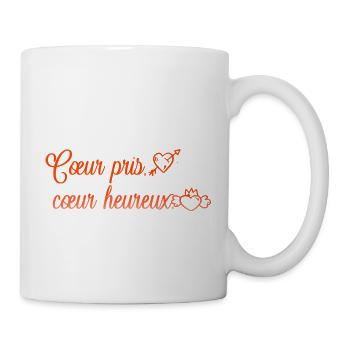 VALENTINES DAY HEART LOVE LOVE ROSE - Mug - white - Right