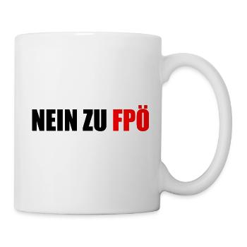 No to fpö - Mug - white - Right