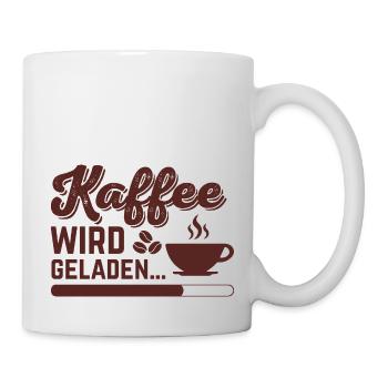 Kaffee wird geladen - Tasse - Weiß - Rechts