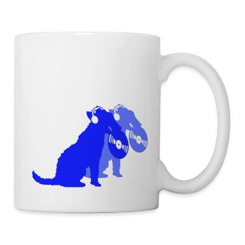 2 Dogs DJ Music Club Disco Vinyle Équipe Crew - Mug blanc - blanc - Droite