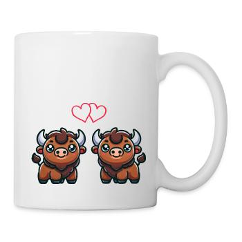 Bison Comic Love - Mug blanc - blanc - Droite