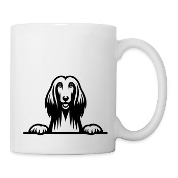 Lévrier afghan - Mug blanc - blanc - Droite
