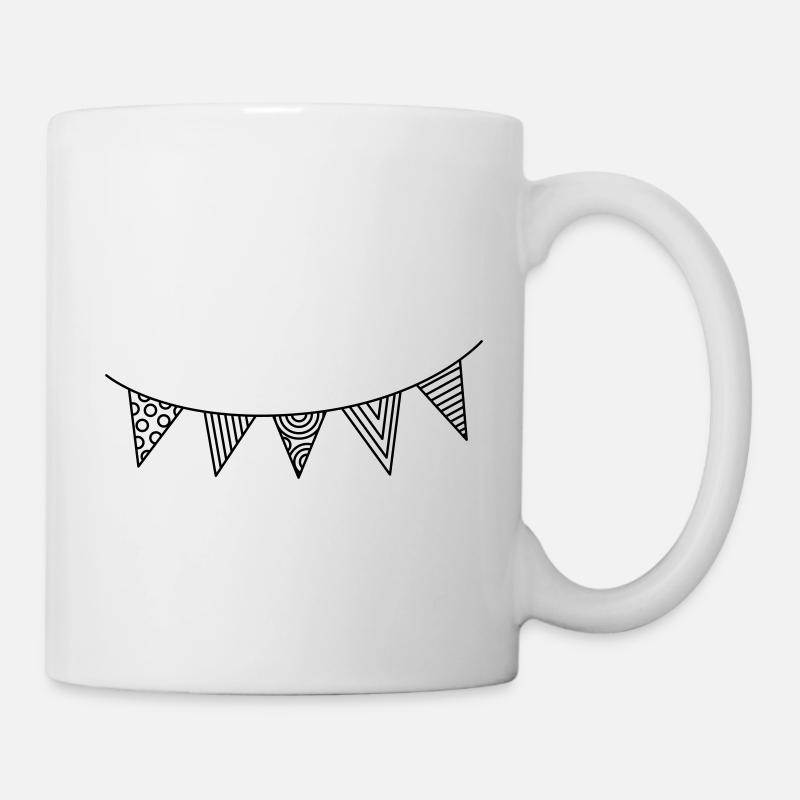 Pennant Chain - Mug - white