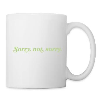 Sorry, not sorry – Cheeky Attitude - Mug - white - Right