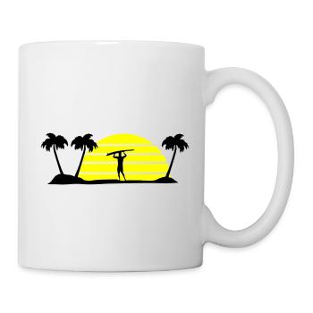 surfing - Tasse - Weiß - Rechts
