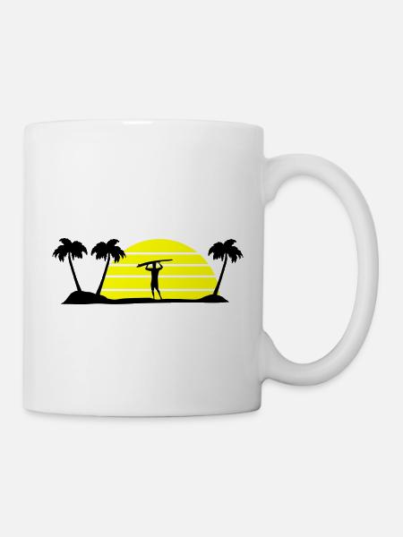 surfing - Tasse - Weiß