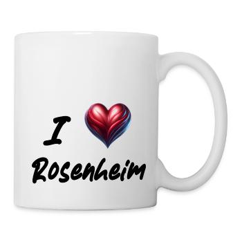 i love Rosenheim - Tasse - Weiß - Rechts