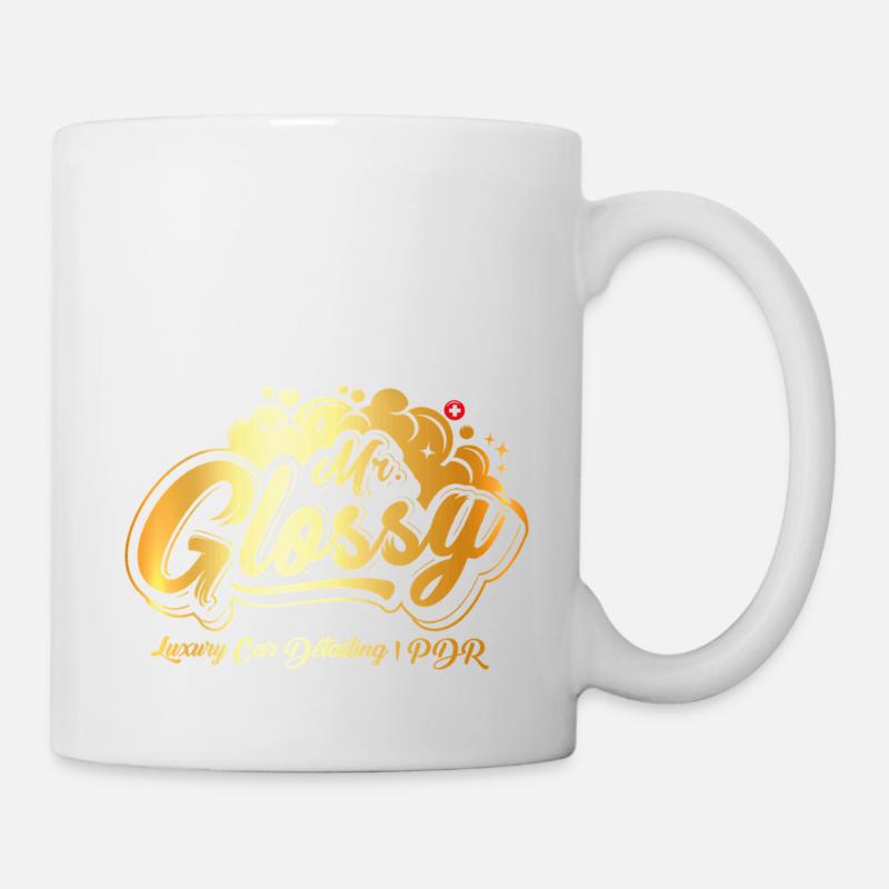 Mr. Glossy - Tasse - Weiß