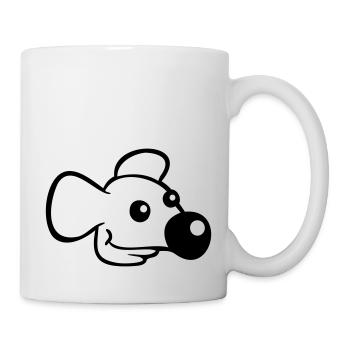 Mouse Big Nose Mouse Small Rat Rodent Cute - Mug - white - Right