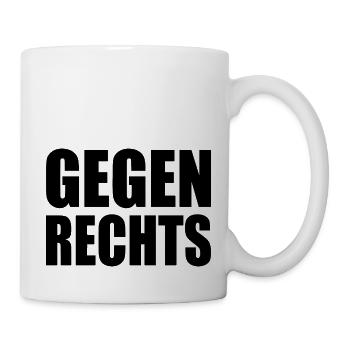 Gegen rechts - Tasse - Weiß - Rechts