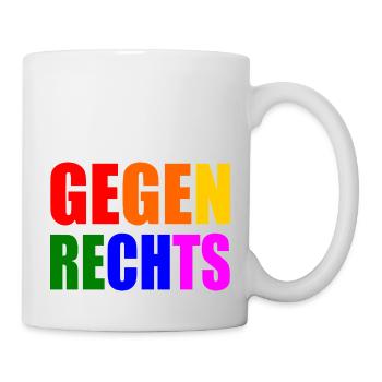 Gegen rechts - Tasse - Weiß - Rechts