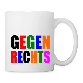 Gegen rechts - Tasse - Weiß - Rechts