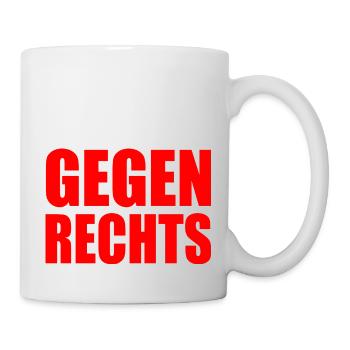 Gegen rechts - Tasse - Weiß - Rechts