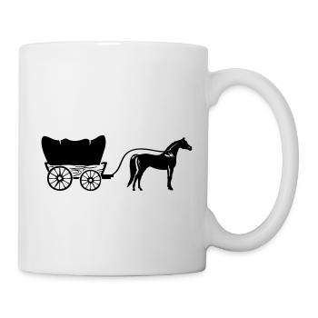 Calèche western - Mug blanc - blanc - Droite