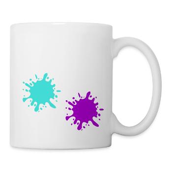 Splashes of paint - Mug - white - Right