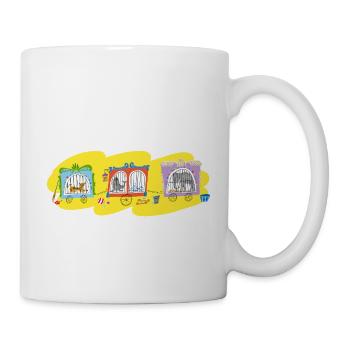 Animals circus Vintage Retro - Mug - white - Right