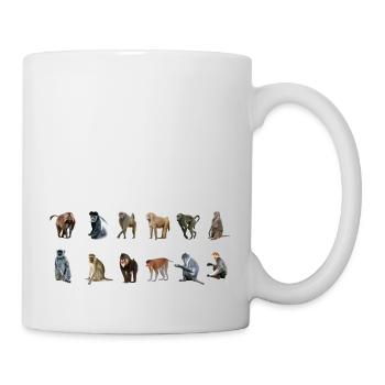 Types Of Monkeys Monkeys Breeds list - Mug blanc - blanc - Droite