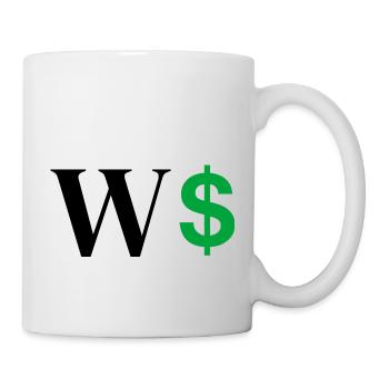 Letter w dollar - Mug - white - Right