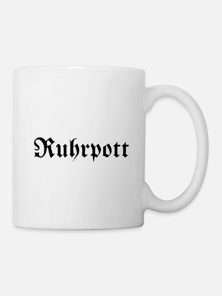 Ruhrpott - Pott - Bergbau - Kumpel - Ruhr - Shirt - Tasse - Weiß