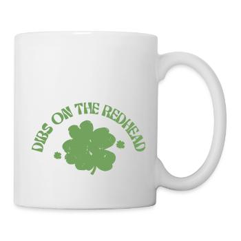 dibs auf der rothaarigen bezaubernd und humorvoll. - Tasse - Weiß - Rechts