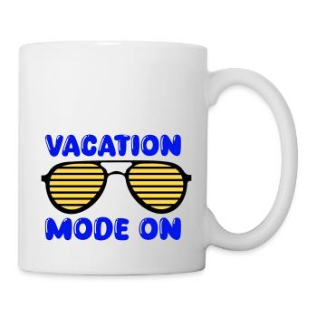 Lunettes de soleil vacances - Mug blanc - blanc - Droite