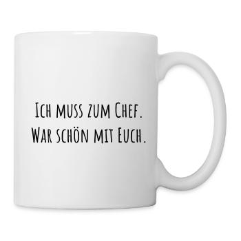 War schön mit Euch. Tasse - Tasse - Weiß - Rechts