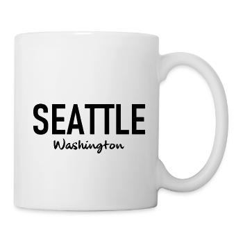 Seattle - Washington USA United States of America - Tasse - Weiß - Rechts