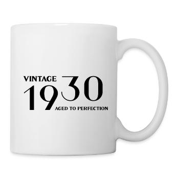 Vintage 1930 aged to perfection - Mug blanc - blanc - Droite