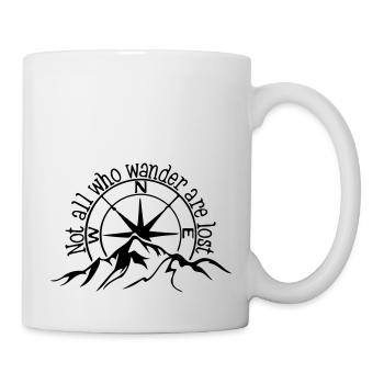 Not all who wander are lost. - Mug - white - Right